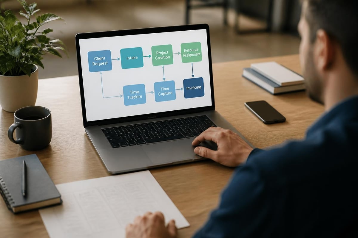 Business management system workflow