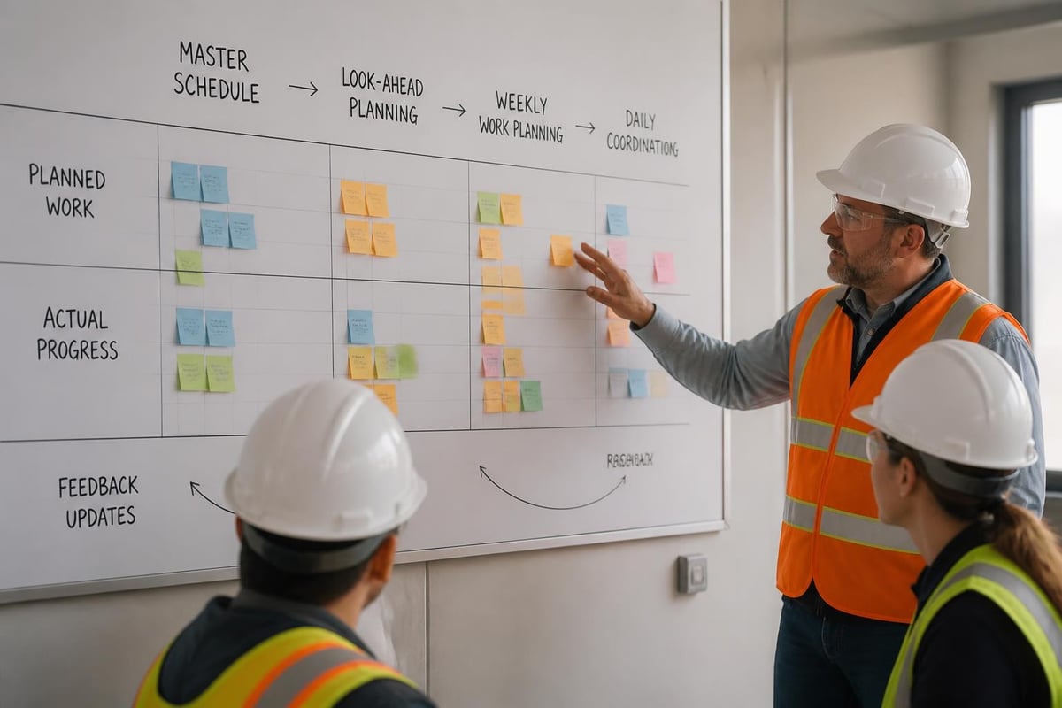 Construction scheduling workflow