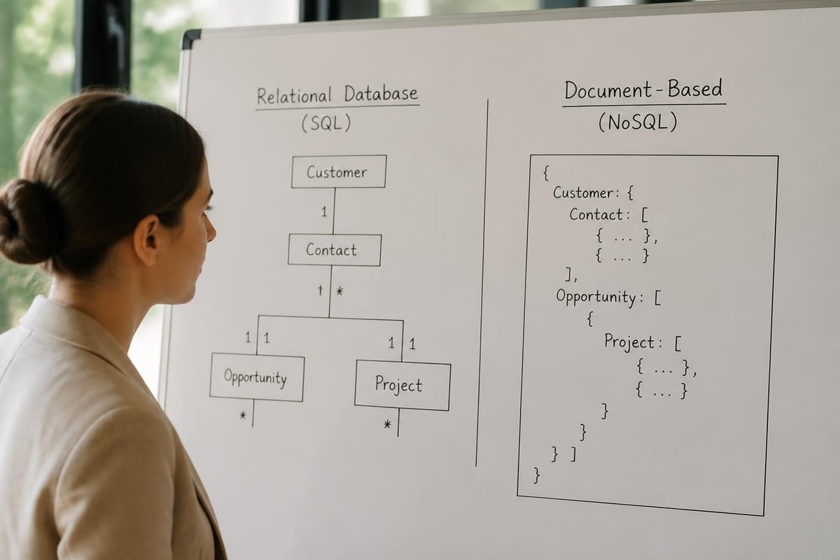 CRM database architecture comparison