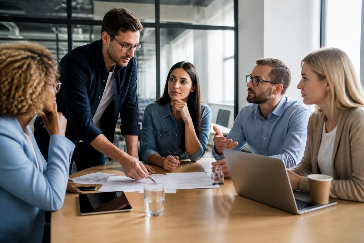 Self-managing team structure