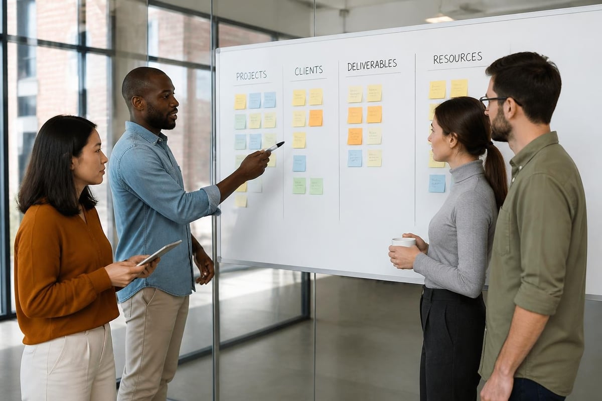 Transparent work coordination