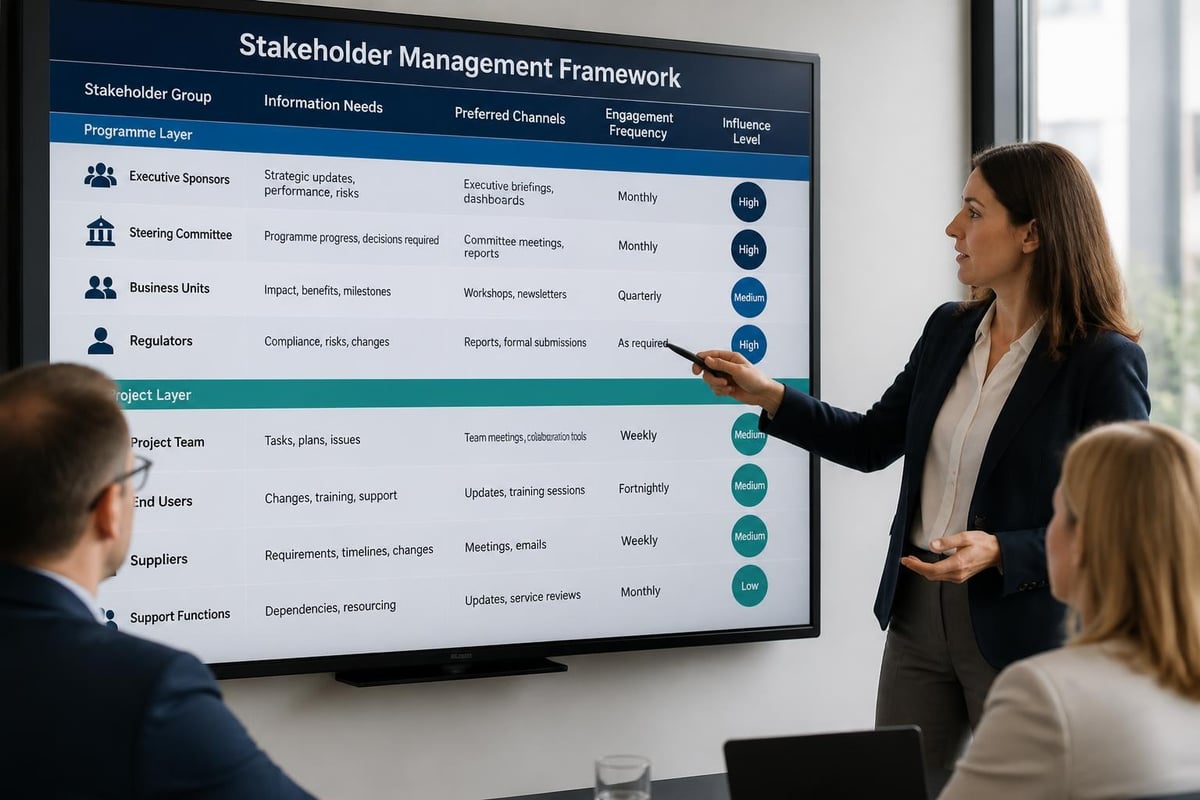 Stakeholder engagement matrix